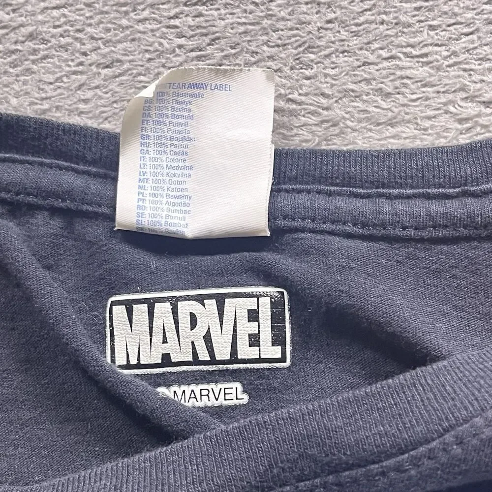 Marvel The Incredible Hulk Crop Top T-Shirt Ladies Size S Black Raw Hem Graphic